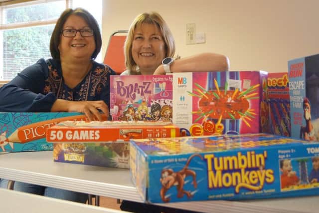 Youth Club leaders Gill Angel, right, and Ayesha Davies, pictured with some of the donations from Market Rasen CLIP, are ready to welcome youngsters to the first club session next Wednesday, September 27. EMN-170917-153223001