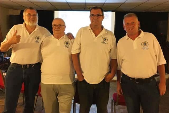 Pictured at their race night in Sutton on Sea are Lions Steve Holland, Colin Lambert, Paul Denton and Martin Brant.