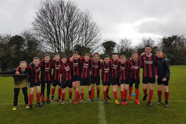 The Y8 footballers.
