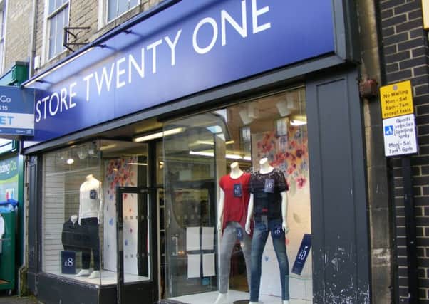 Open for business again - The former Store Twenty One shop in Sleaford. EMN-170914-170816001
