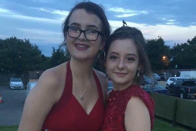 Jasmine Beever (left) with her best friend Billie-Jo Ashwell. ANL-170915-114531001