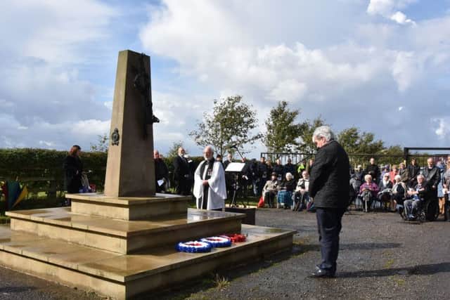The RAF Wickenby Memorial Service and Parade was held at the Icarus Memorial (Photo by John Edwards) EMN-170918-123901001