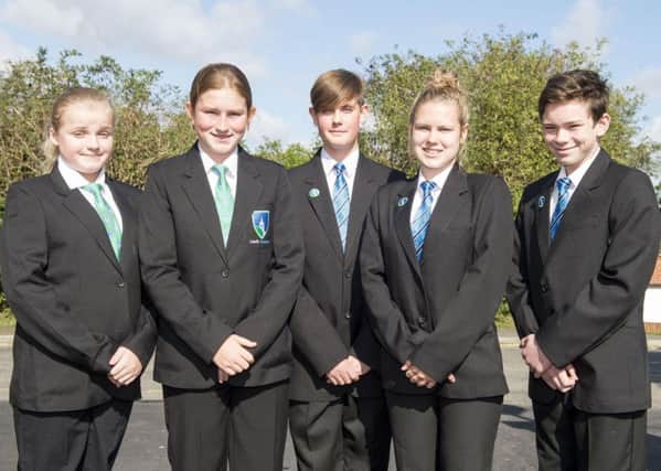 Louth Academy (South Campus) students wear their new uniforms.