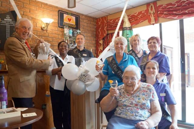 Horncastle Mayor Brian Burbidge officially opened the Friendship Inn, with home manager Remi Owolabi and members of the bar committee EMN-170921-064551001