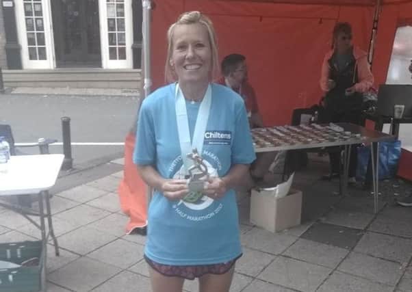 Paula Downing won the ladies race at the Thetford Iceni Marathon EMN-170921-091554002
