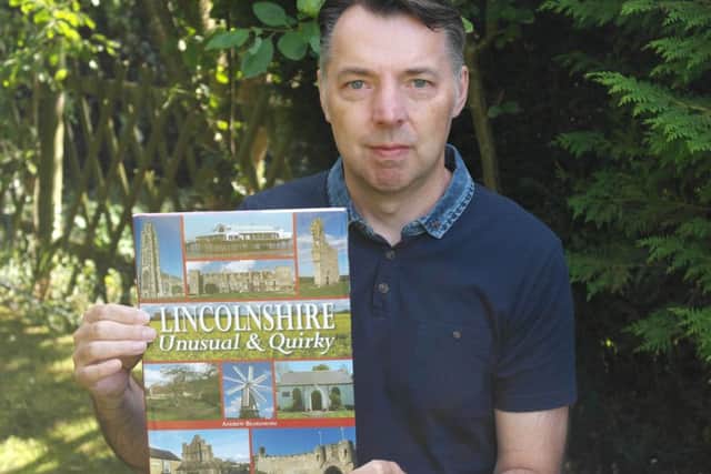 Andrew Beardmore pictured with his new book.