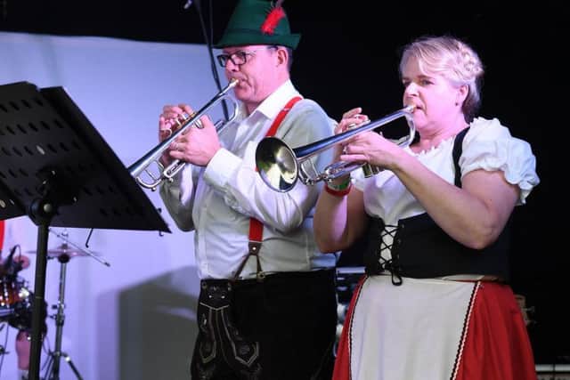 Oktoberfest organised by Sleaford Round Table. Oompahlievable performaing. EMN-170925-102349001