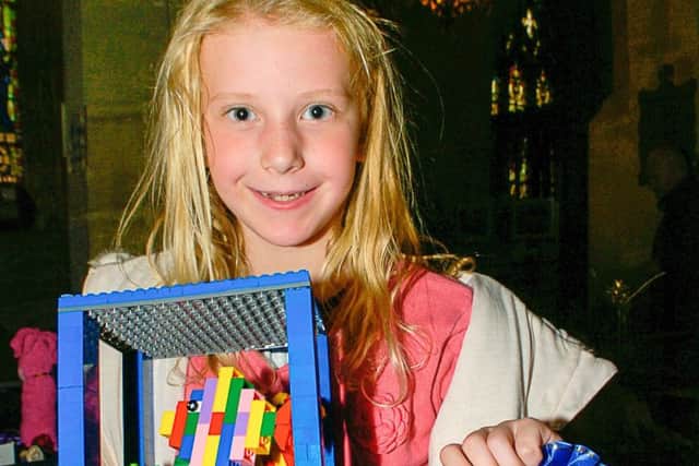 Lois Wilson, aged seven, won 2nd place for her Lego creation. EMN-170925-155916001
