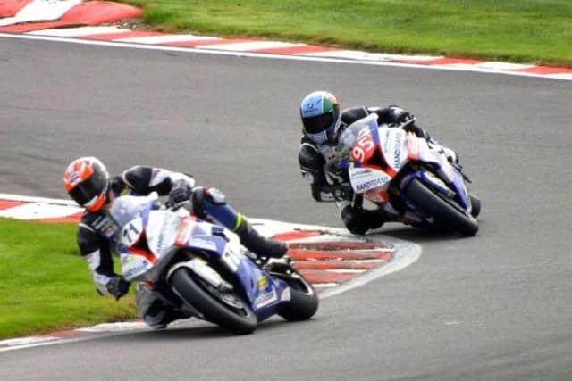 Master and apprentice  Phil Crowe (left) with Tom Neave in hot pursuit EMN-170925-165435002