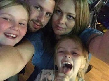 The Williamsons trying to give their children a good holiday at Flamingo Land knowing their home in Skegness had been burgled. ANL-170925-165043001