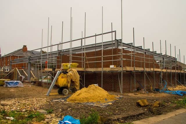 The new Co-op food store is currently being built in Station Road, Sutton on Sea. It was formerly a petrol station and car wash.