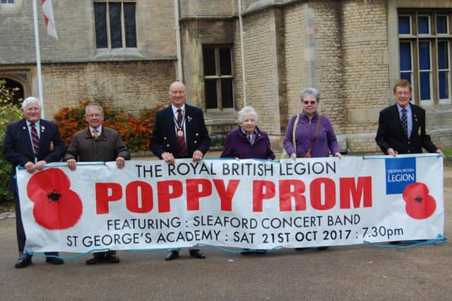 Sleaford Royal British Legion members launch their Poppy Prom promotion. EMN-170926-133144001