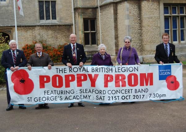 Sleaford Royal British Legion members launch their Poppy Prom promotion. EMN-170926-133144001
