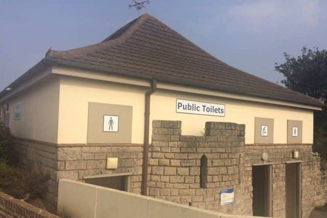 Public toilets on North Parade in Skegness. ANL-170927-151551001
