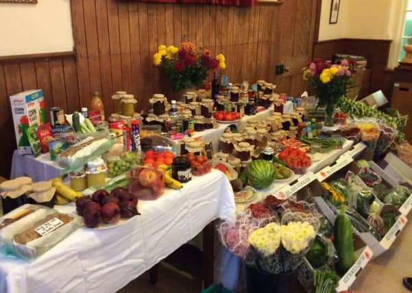 Pictured is produce from this years harvest celebrations. EMN-170210-135358001