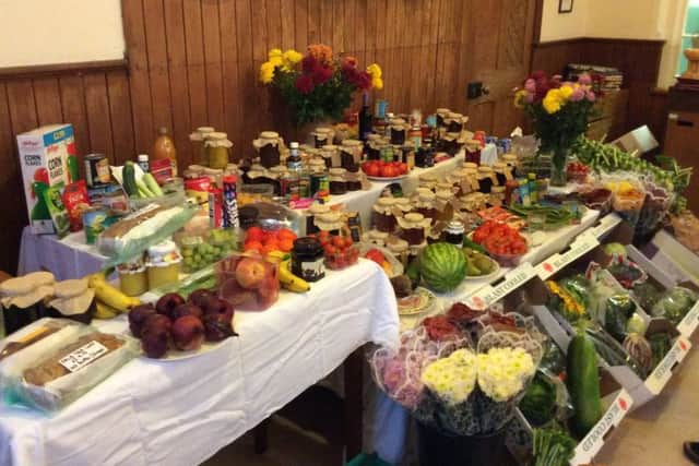 Pictured is produce from this years harvest celebrations. EMN-170210-135358001