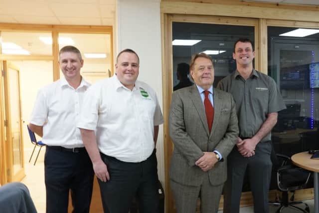 Pictured (from left) Colin McAnespie, from GBSG, Neil Jackson, from GBSG Ltd, John Hayes, and Tom Wright, from George Barnsdale.