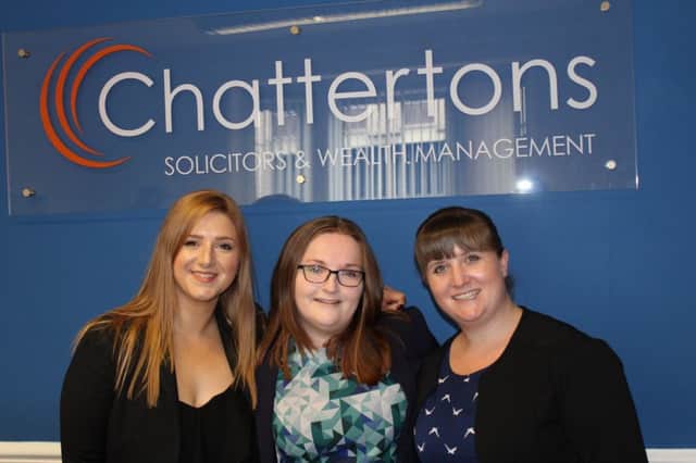 (L-R) Claire Matthews, Fiona McLeish and Kate Twigg