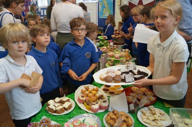 Macmillan coffee event at Osgodby Primary School EMN-170210-092627001