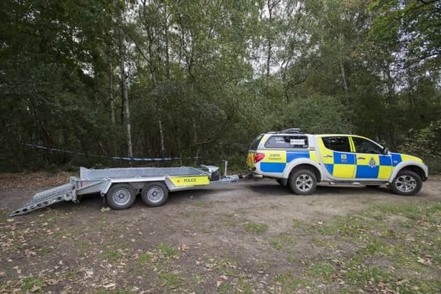 Police cordoned off the scene.