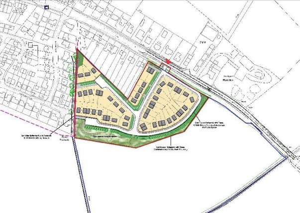 The proposed homes in Horncastle Road, Wragby.