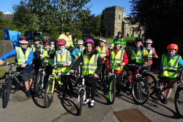 Donington on Bain pupils recently underwent some cycling training.