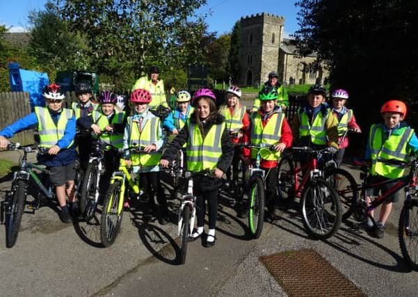 Donington on Bain pupils recently underwent some cycling training.