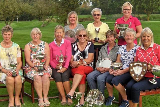 Trophy winners at Boston Golf Club.