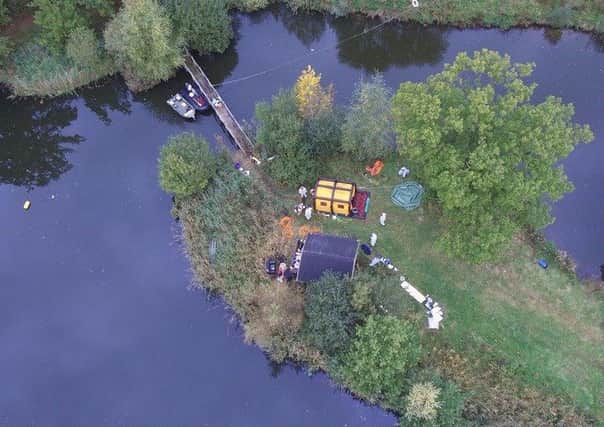 Work continues at the lake in Stixwould, with the Royal Navy Bomb Disposal Dive Team, Army Bomb Disposal, Lincolnshire Fire & Rescue, EMAS, Environment Agency and Lincolnshire Police on site.