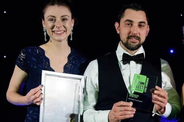 Amy and Alan at the recent Select Lincolnshire Awards. (Picture: Chris Vaughan Photography)