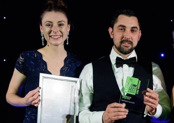 Amy and Alan at the recent Select Lincolnshire Awards.  (Picture: Chris Vaughan Photography)