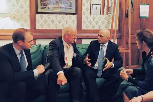 Matt Warman, Sir Edward Leigh, Victoria Atkins and Dr. Caroline Johnson met with Sajid Javid, Secretary of State for Communities and Local Government.