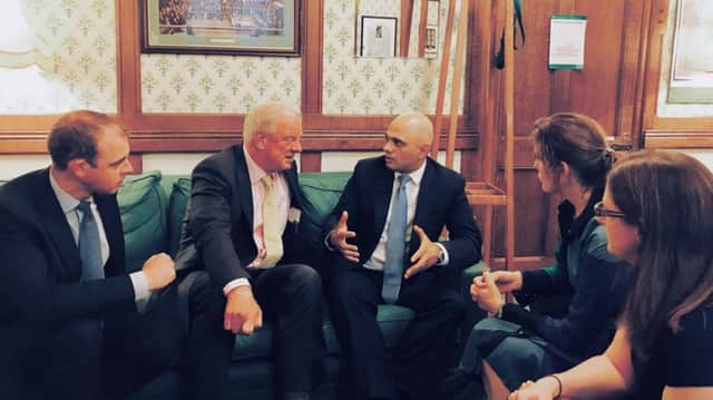 Matt Warman, Sir Edward Leigh, Victoria Atkins and Dr. Caroline Johnson met with Sajid Javid, Secretary of State for Communities and Local Government.