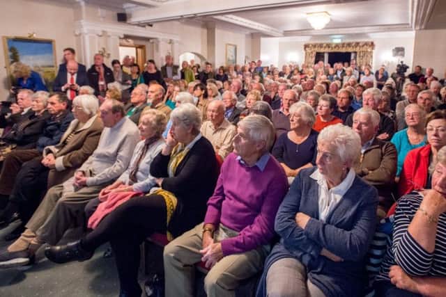 Residents who packed into the Petwood Hotel last Thursday to listen to reassurances about the mustard gas