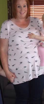 Claire, before the weight loss.