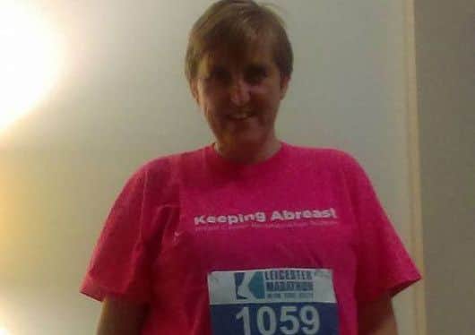 Diane Holmes ran for charity at the Leicester Half Marathon EMN-171023-170453002