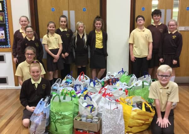 Skegness Food Bank is thanking the community for the harvest food that has been donated to help the needy. Skegness Richmond School ANL-171024-142346001