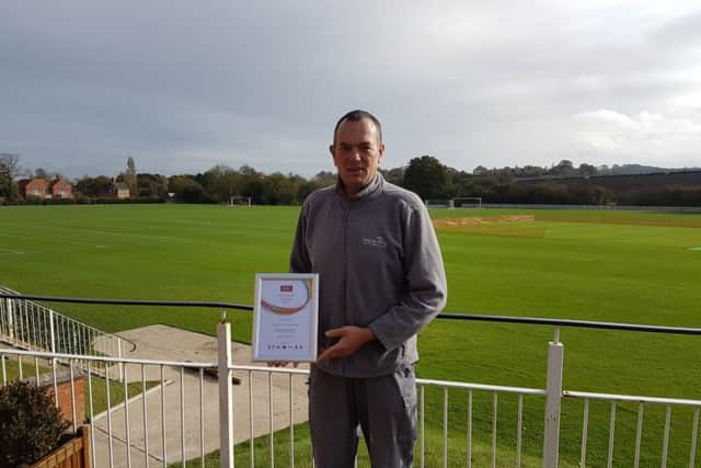 Martin Deans, Head Groundsman at London Road Pavilion.