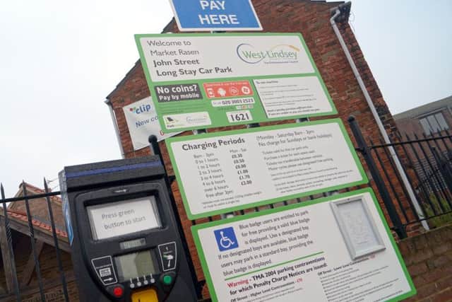 Market Rasen car parking sign EMN-171030-104118001