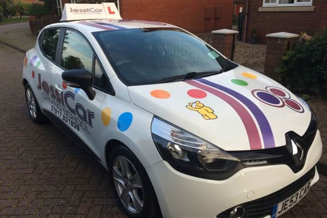 JessiCar, ready for Children in Need.