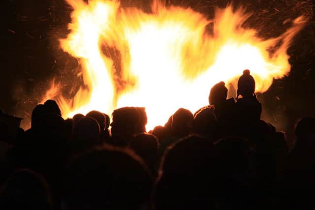 bonfire and fireworks display STO-170630-124022001