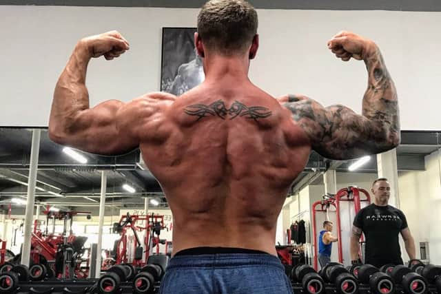 Joshua-Blue at Boston's 100% Gym.