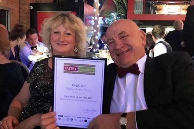 Helen and Colin Matthews, owners of Poplar Farm Shop in Sutton on Sea.