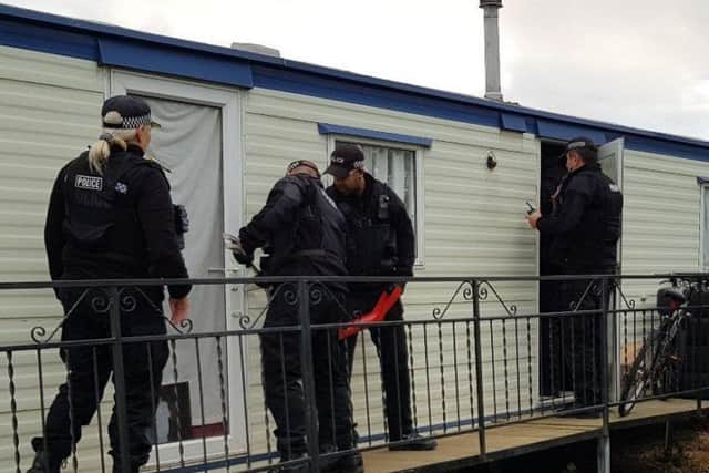 A number of arrests were made after early morning drugs busts in Skegness and Ingoldmells. ANL-170711-112839001