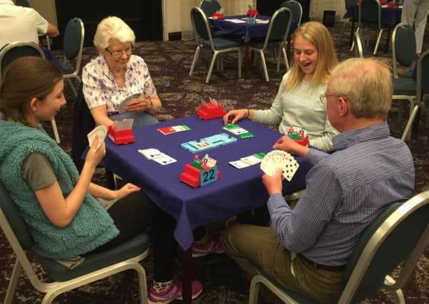A game for all ages ... a new beginner's bridge course is to launch in Heckington. Picture: English Bridge Union.