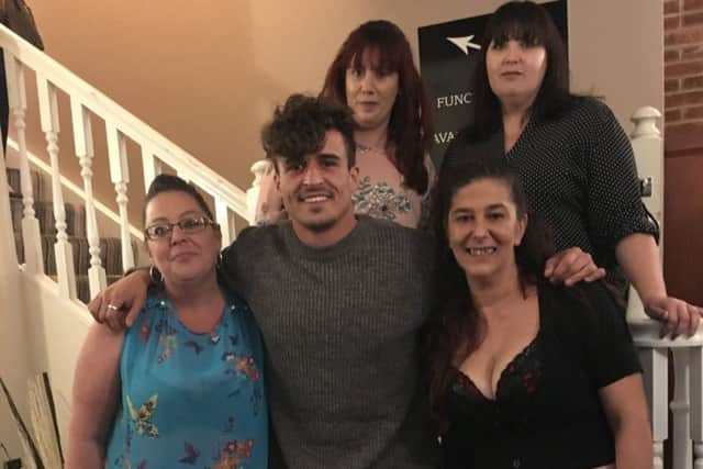Katie Gilliver, Lotan Carter, Amanda Thornton, Melanie Kinsella and Hiedi Barber at the Ladies Night on Saturday. EMN-171114-091400001
