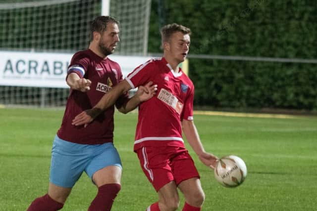 Fraser Bayliss on the ball.