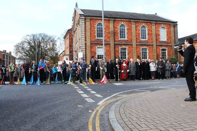 Hundreds of people turned out to Louth War Memorial on Remembrance Sunday held today (November 11).