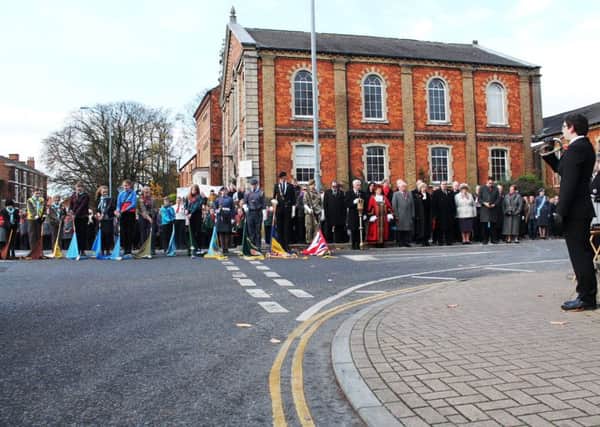Hundreds of people turned out to Louth War Memorial on Remembrance Sunday held today (November 11).