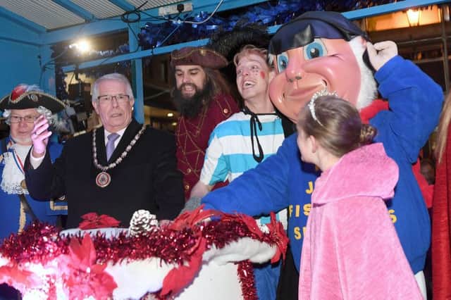The Jolly Fisherman at the Skegness Christmas parade and lights switch-on. last year. Photo: MSKP-241116-54 ANL-171114-094635001